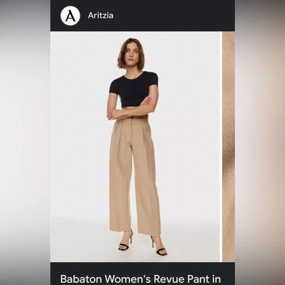 Aritzia Babaton Revue pants in Cement Blue Size 4 brand new - Picture 3 of 3